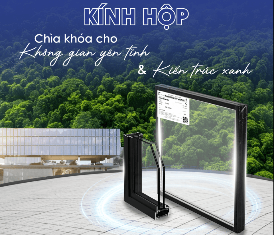 Kính hộp 6+6+6 trắng